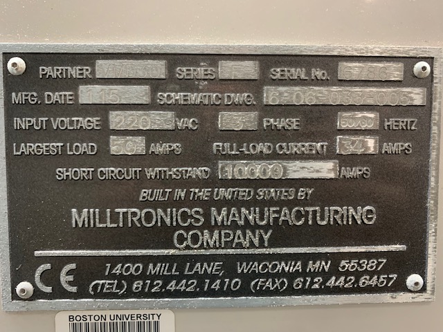 Milltronics VMD30-F, Machine ID:8815